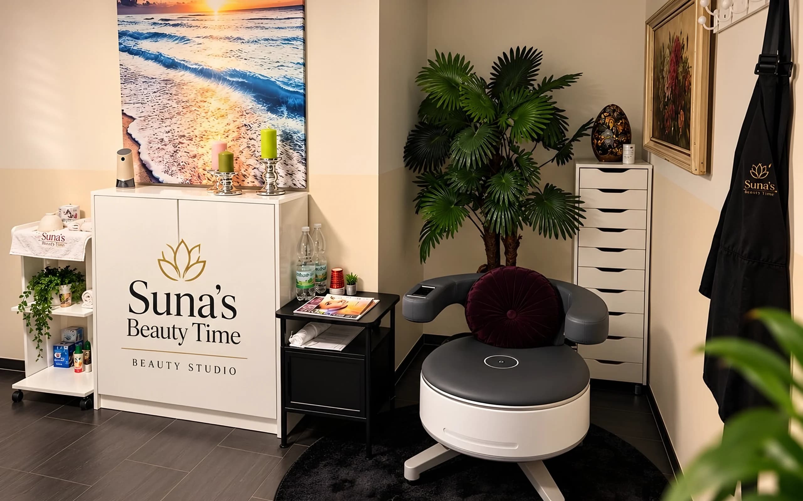 Der BetterPelvi-Stuhl im Studio von Sunas Beauty Time